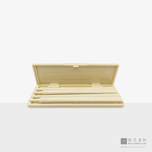 双截旋转筷(米)盒Screwed On Chopsticks (Ivory)