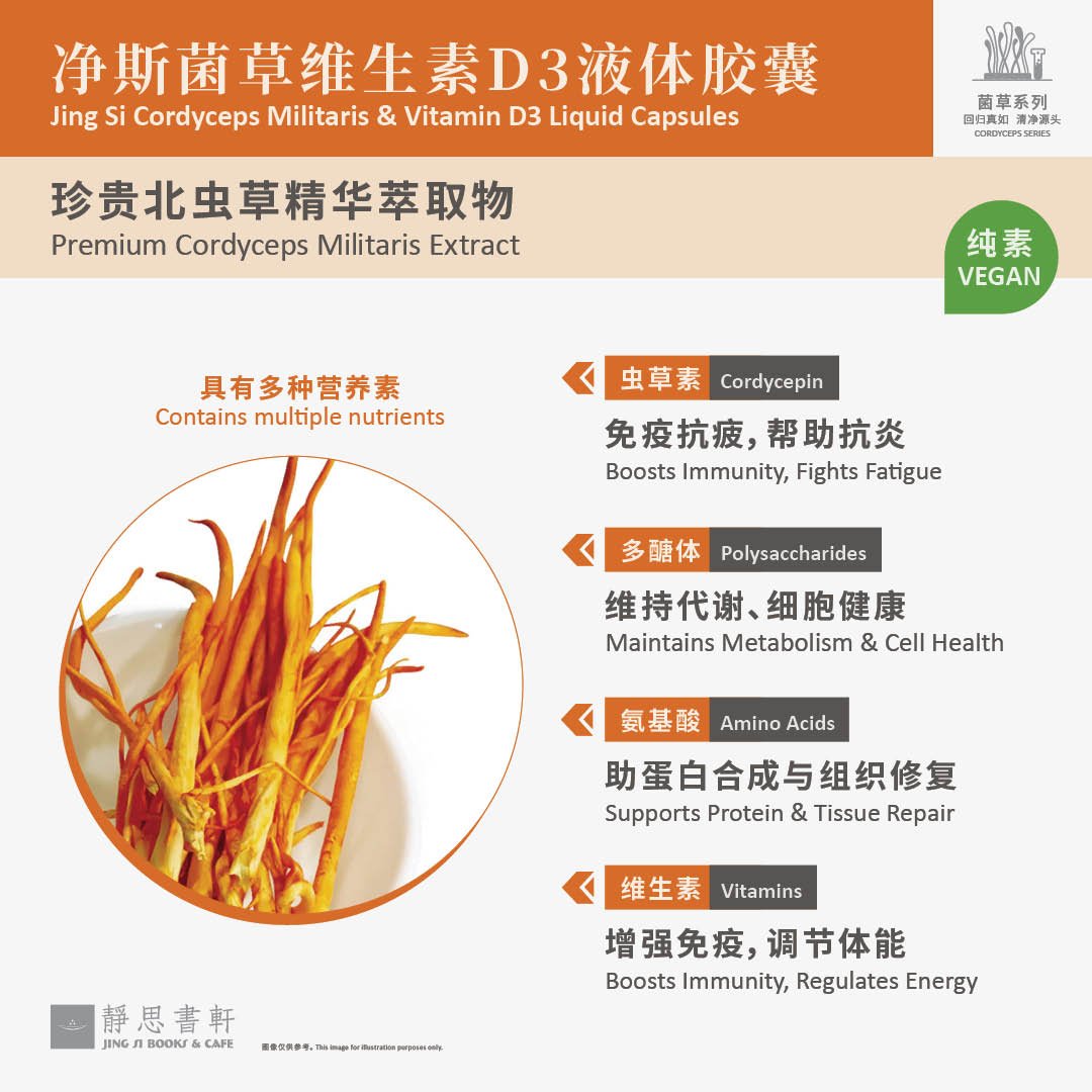 净斯菌草维生素D3液体胶囊 Vitamin D3