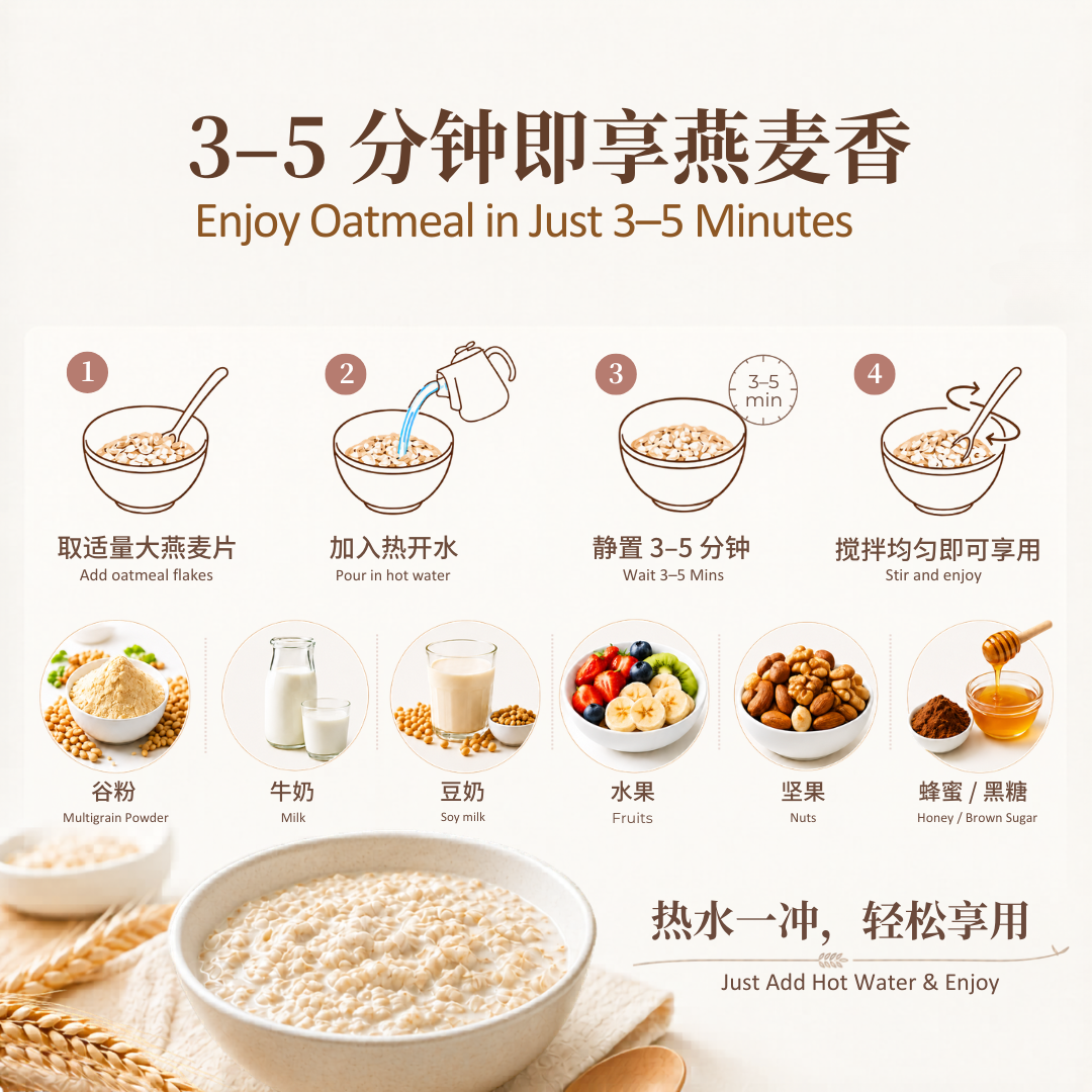 大燕麦片 Large Oatmeal (Plain Oat）