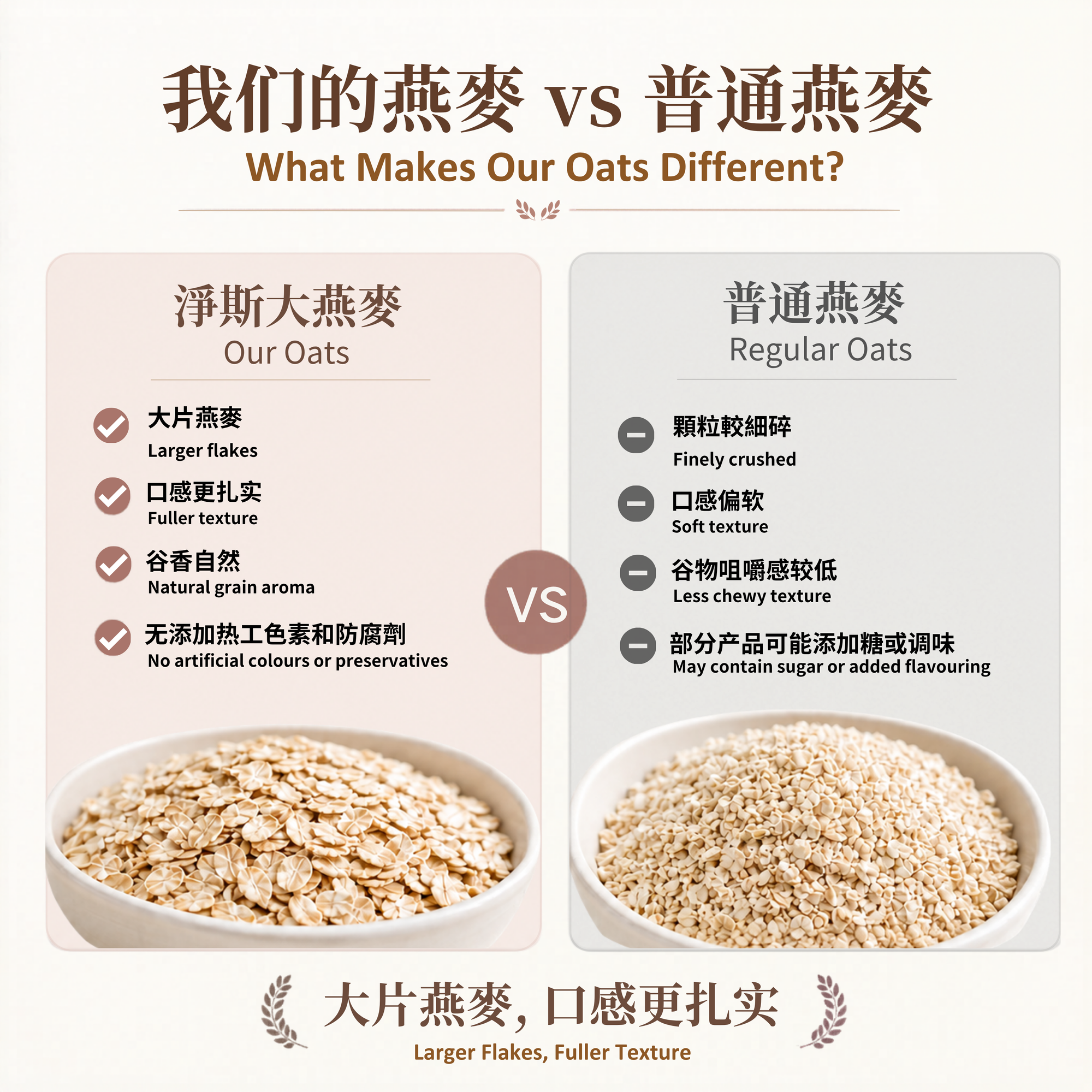大燕麦片 Large Oatmeal (Plain Oat）