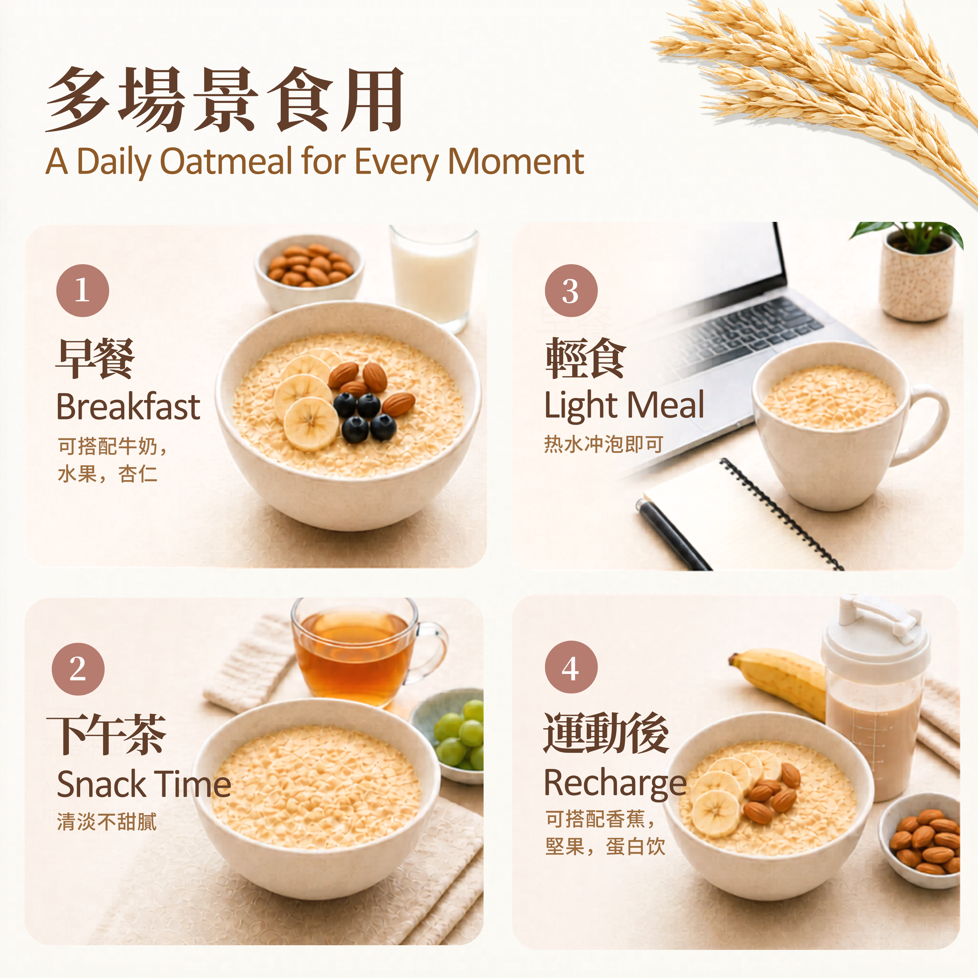 大燕麦片 Large Oatmeal (Plain Oat）